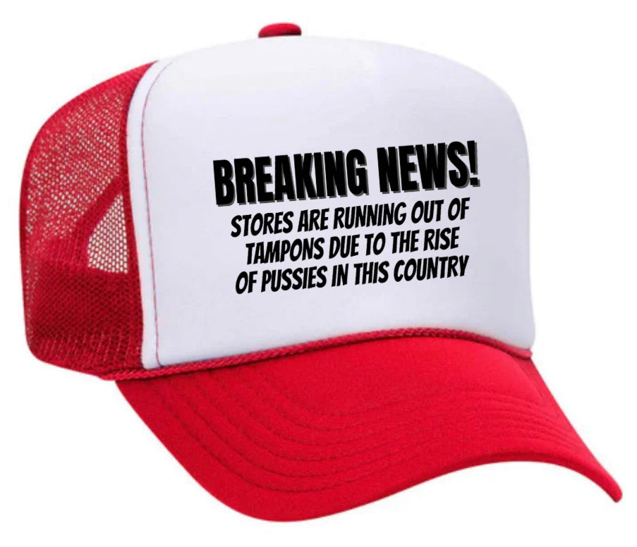 Breaking News Trucker Hat