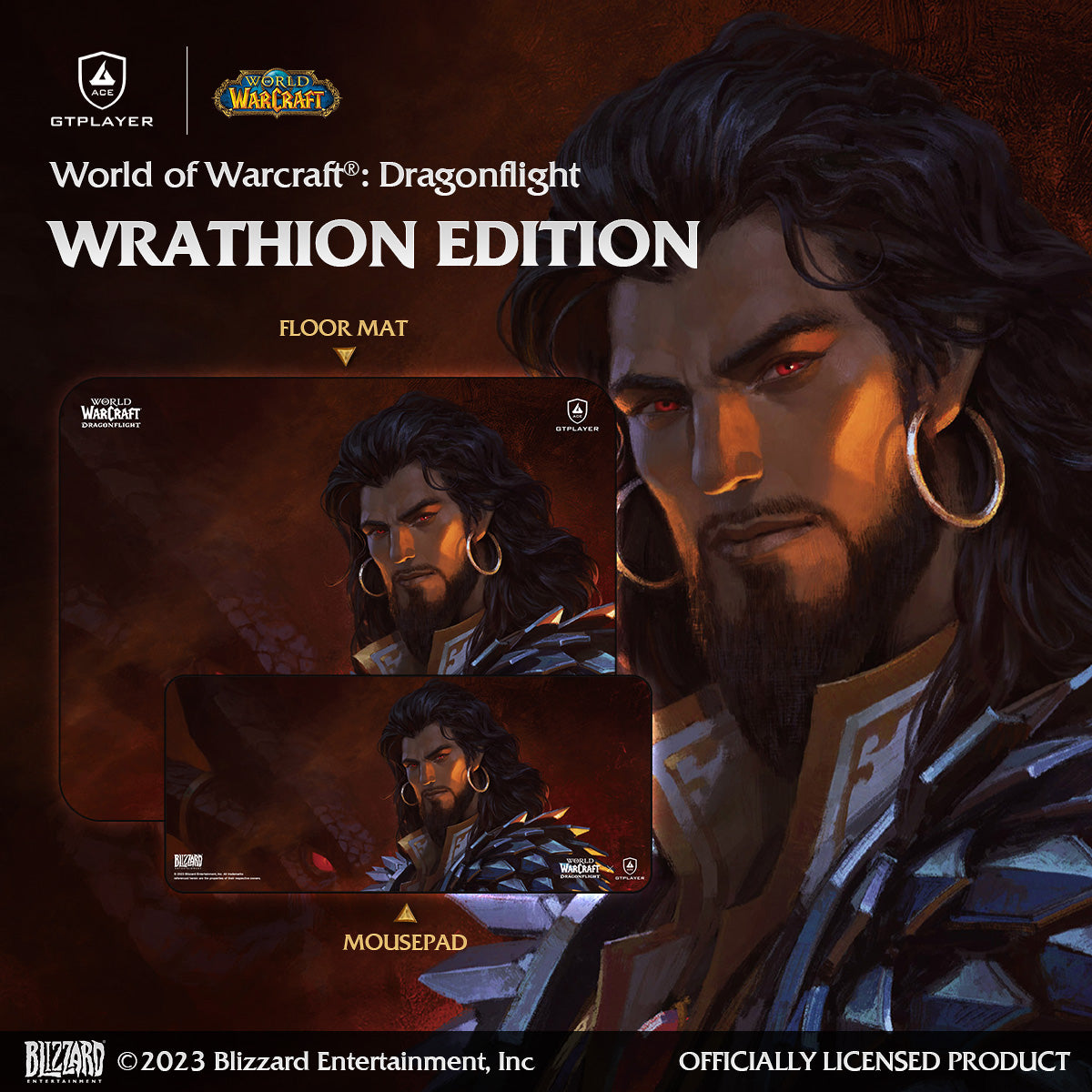 World of Warcraft®: Dragonflight Mousepad / Floor Mat-Wrathion Edition