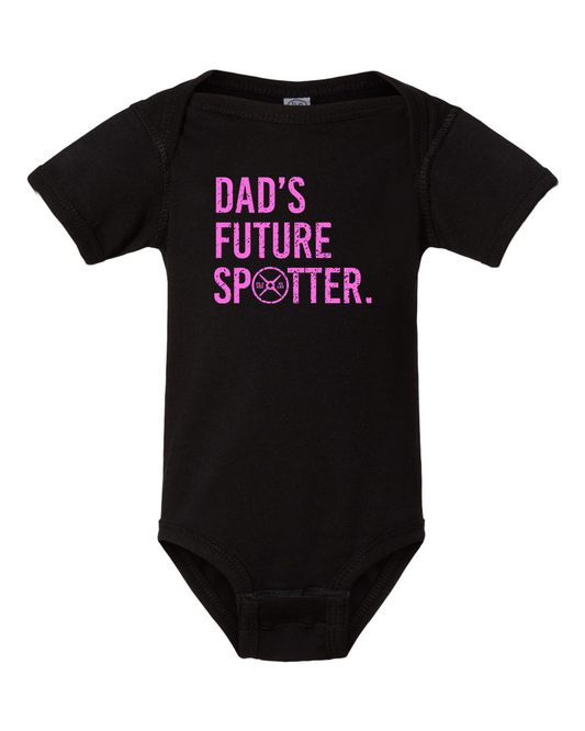 Dads Future Spotter Onesie (With Pink Text)