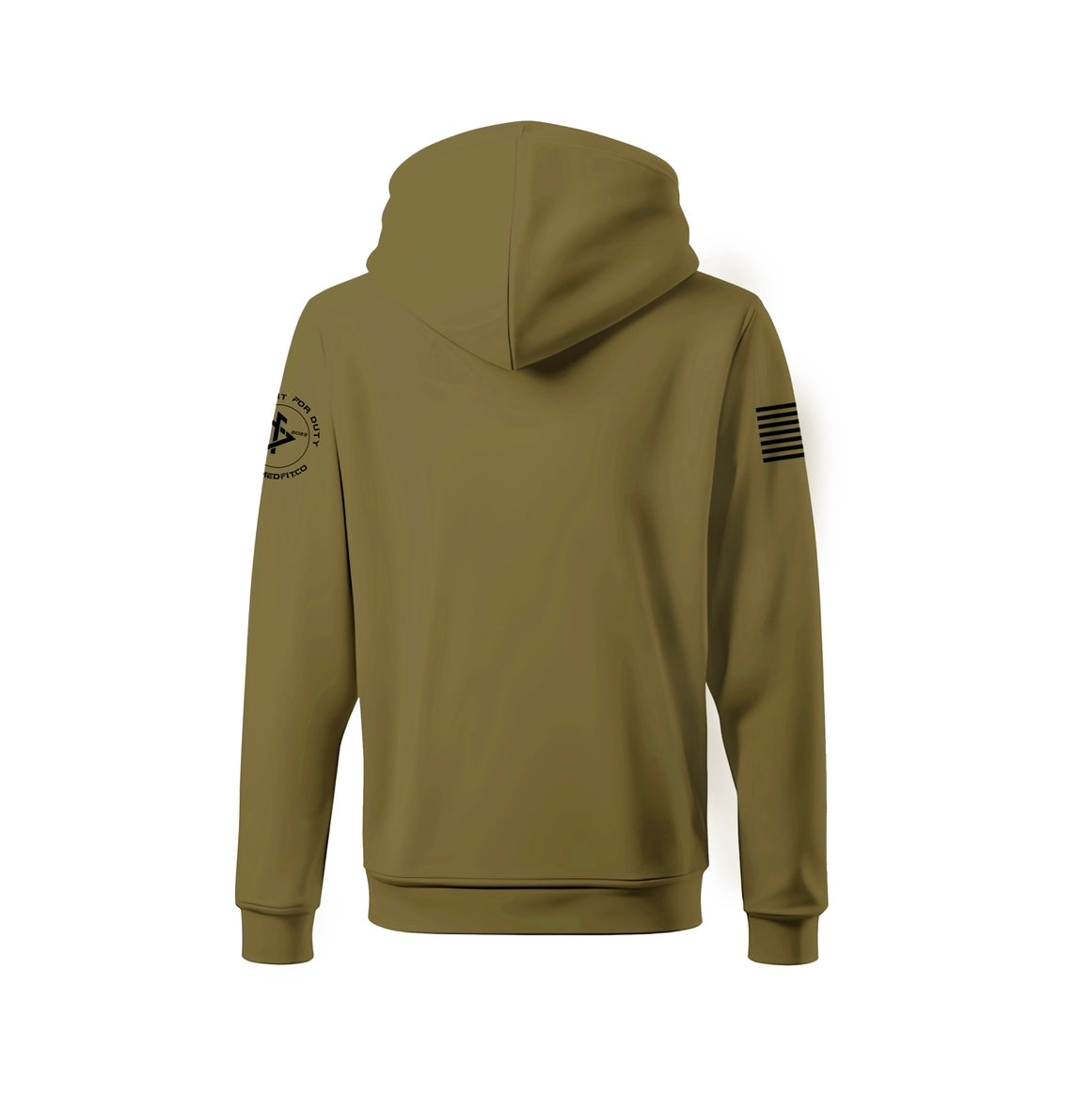 Pullover Hoodie "Liberty & Justice" - Olive