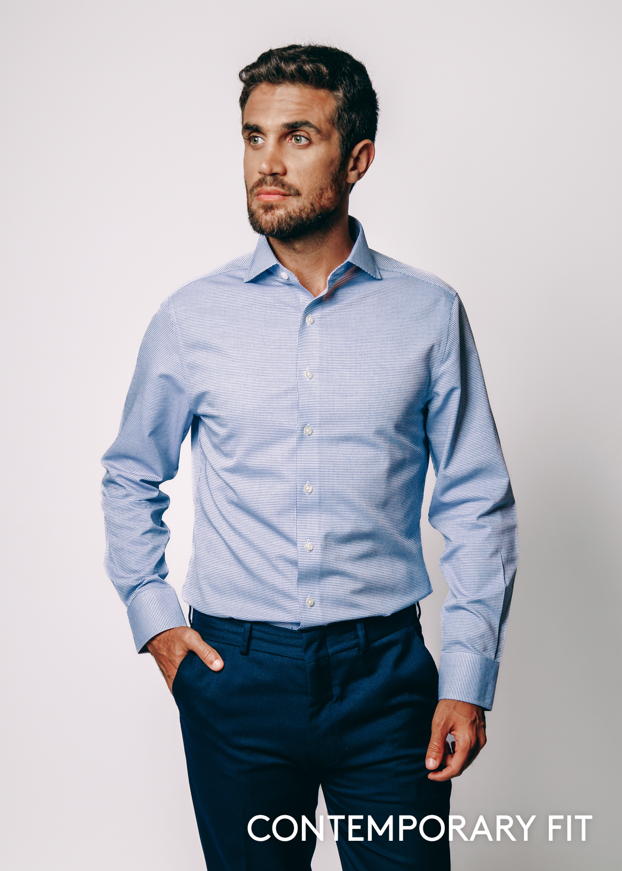 Greenwich Blue Check Shirt