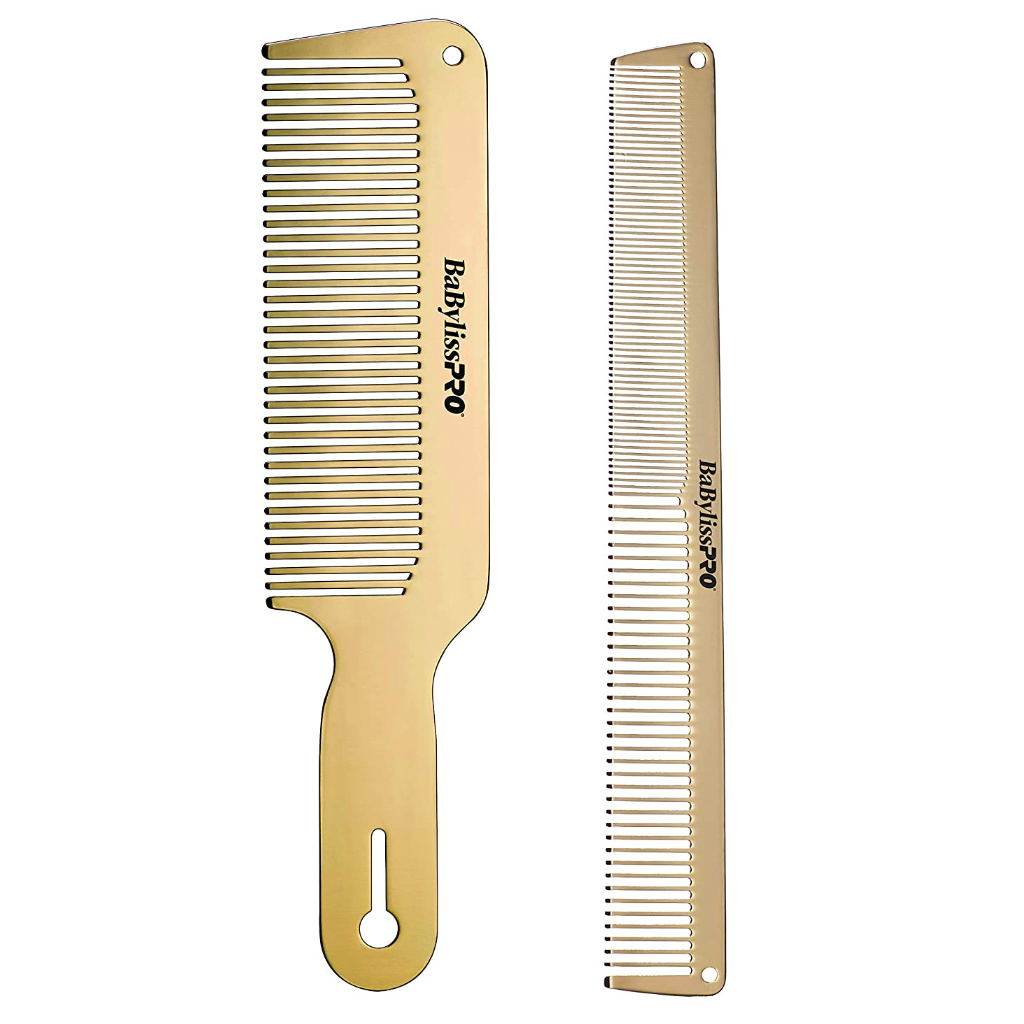 BaBylissPRO® GOLDFX Metal Comb 2-Pack