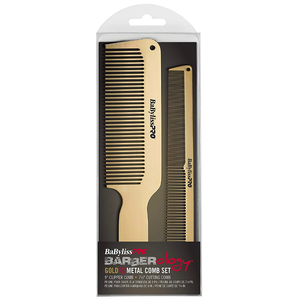 BaBylissPRO® GOLDFX Metal Comb 2-Pack