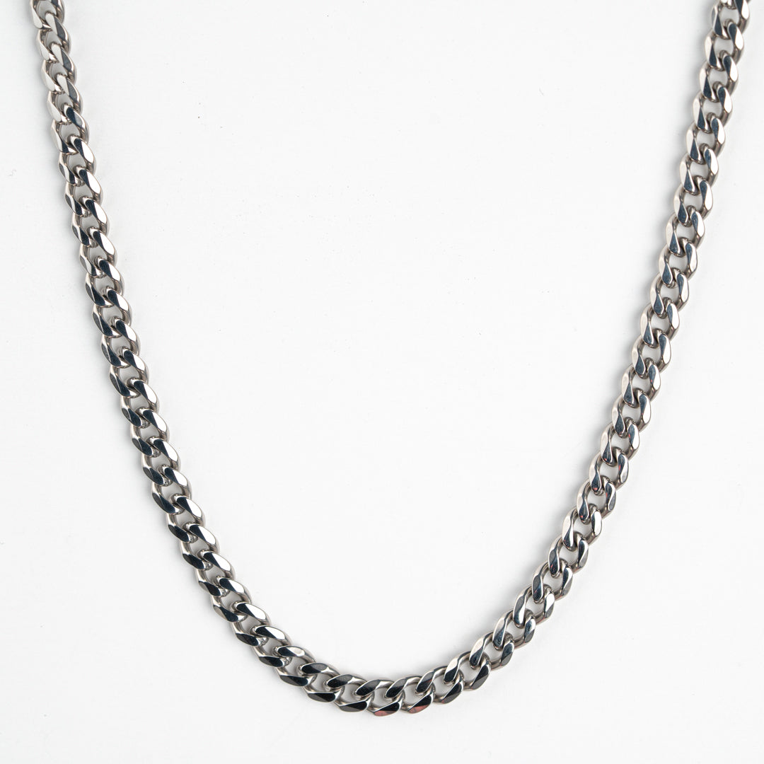 Classic Cuban Silver Chain - 5mm