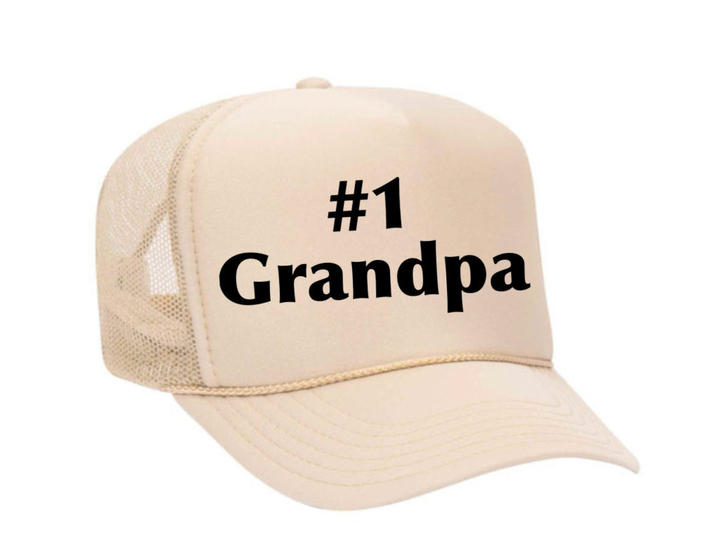 #1 Grandpa Trucker Hat