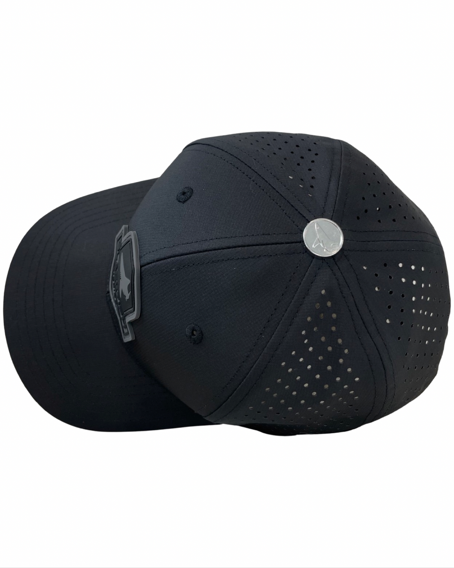 BlacktipH PVC Midnight Black Performance Snapback Hat