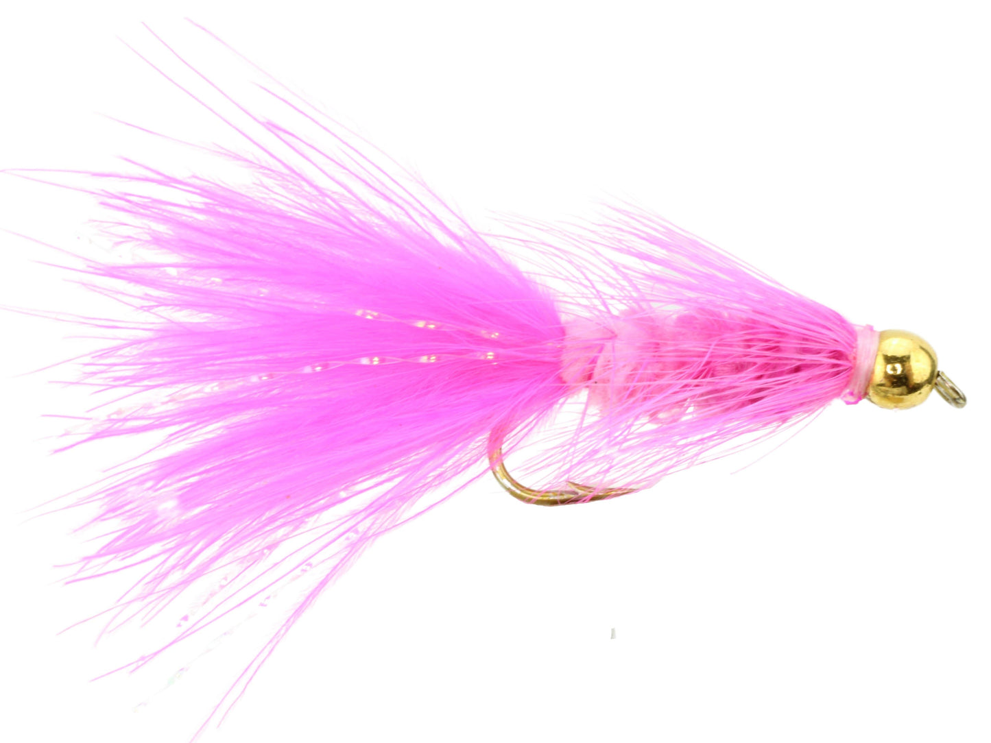 Wooly Bugger w/ Bead Head, Size 10 | Pink | Qty. 6 | Wild Water Fly Fishing