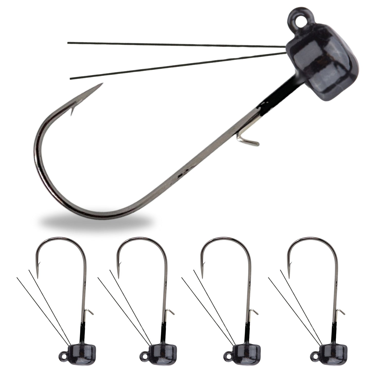 Reaction Tackle Tungsten Ned Rig-Shroom Jigs (5-Pack)