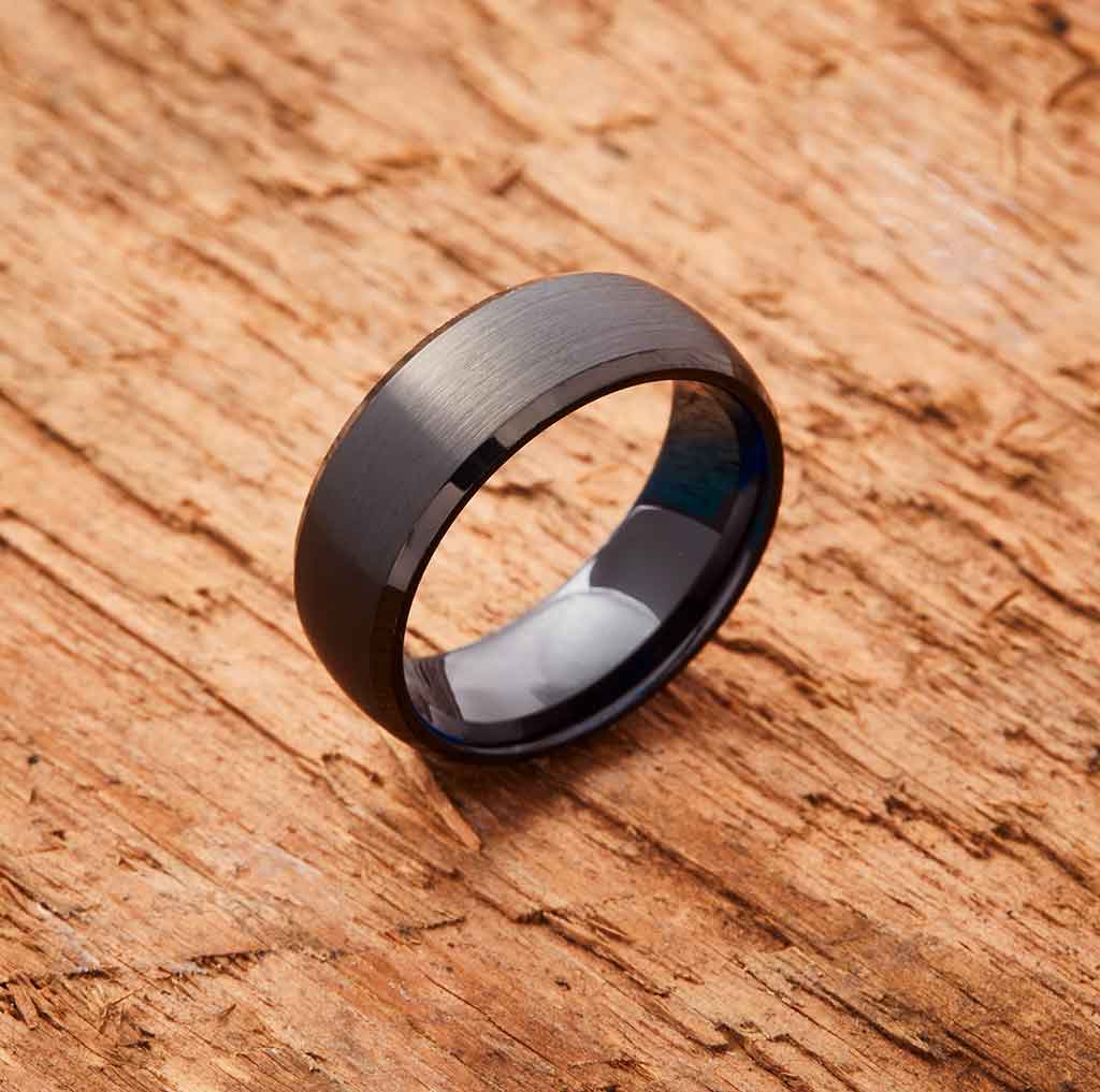 Black Tungsten Ring - Couples Package