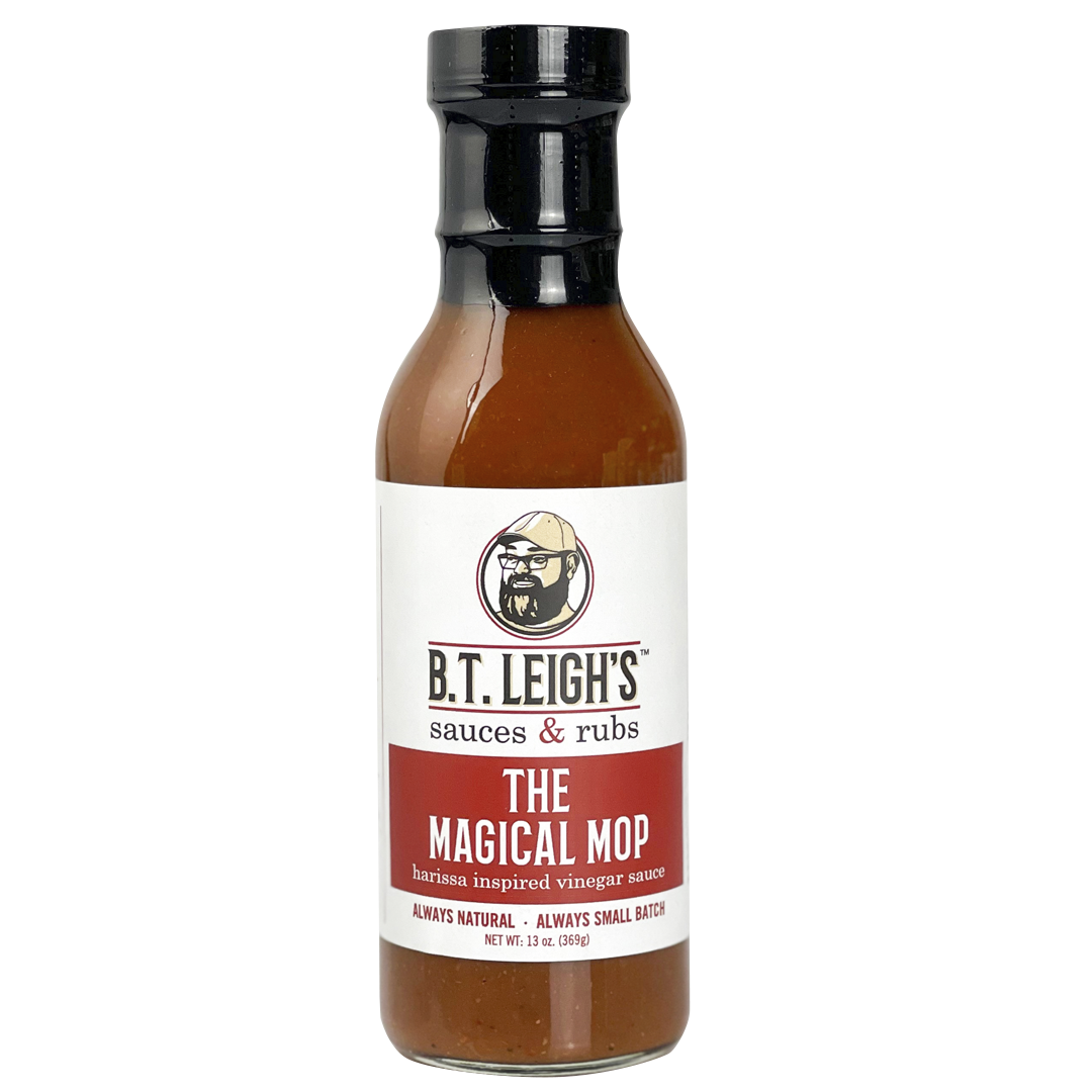 The Magical Mop - Harissa Inspired Carolina Vinegar Sauce - 13 oz Bottle