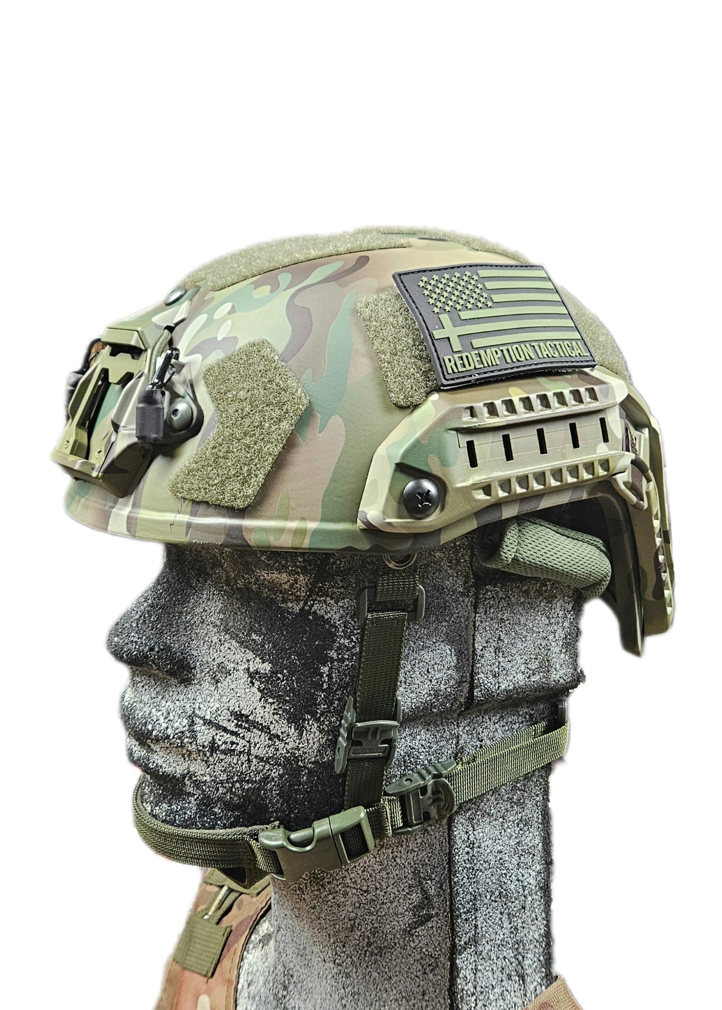 RT2 Ballistic High Cut Helmet: Tested to LEVEL IIIA (Included Arc Rails, Padding, Straps)E617