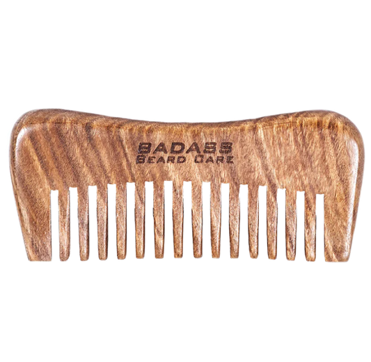 Hand Carved Sandalwood Beard Comb