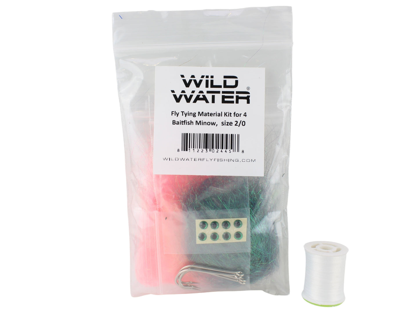 Baitfish Minnow Fly Tying Material Kit, size 2/0 | Wild Water Fly Fishing