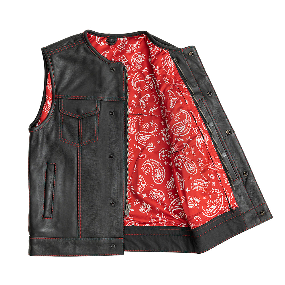 Bandit Men's Leather Motorcycle Vest