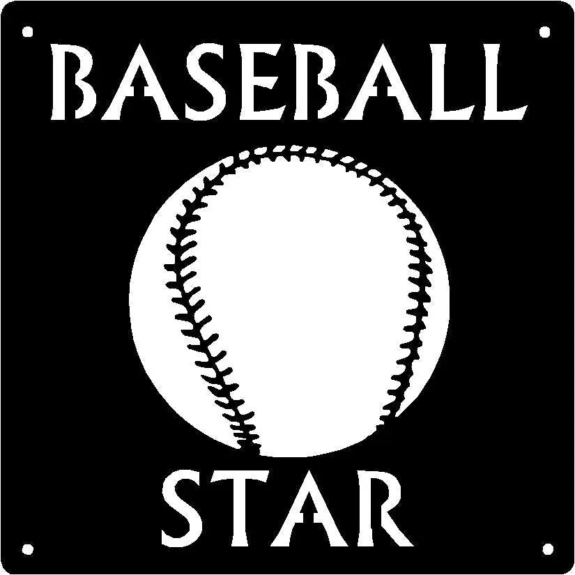 Baseball Star - Sport Wall Art Sign