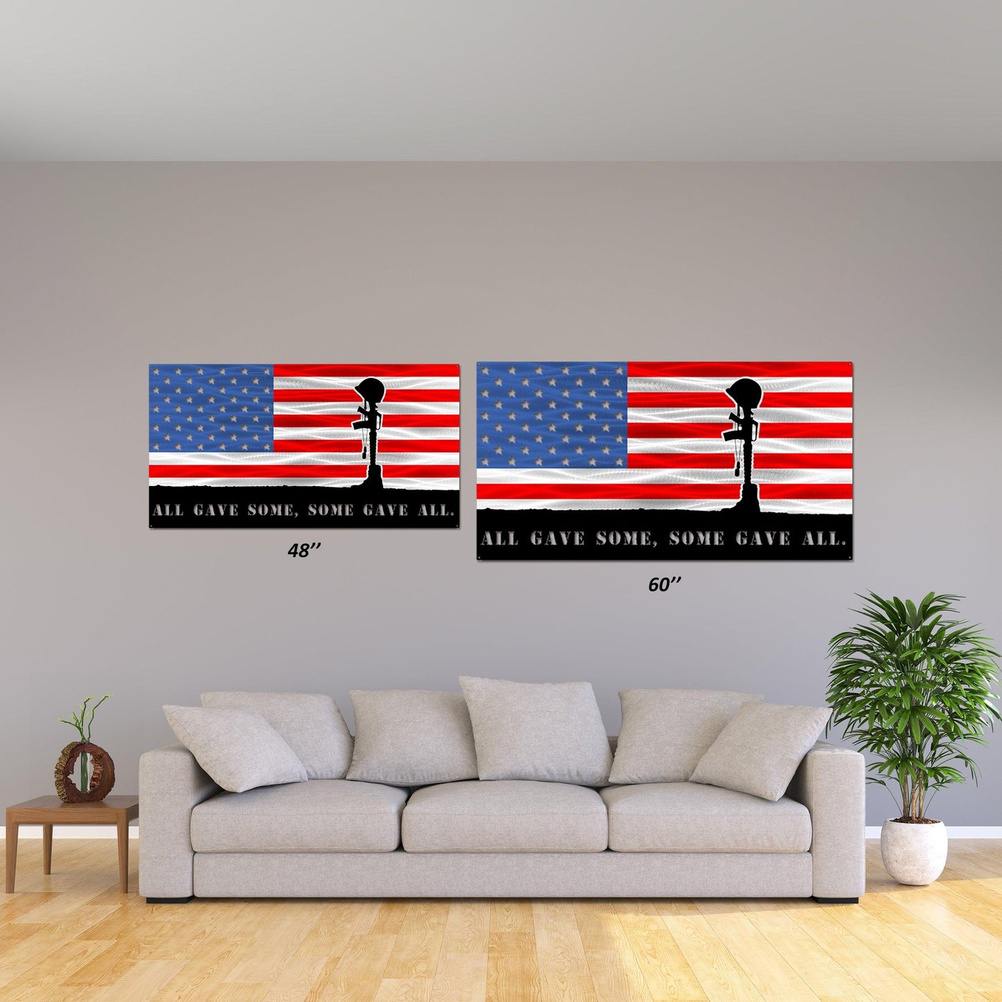 Battlefield Cross American Flag