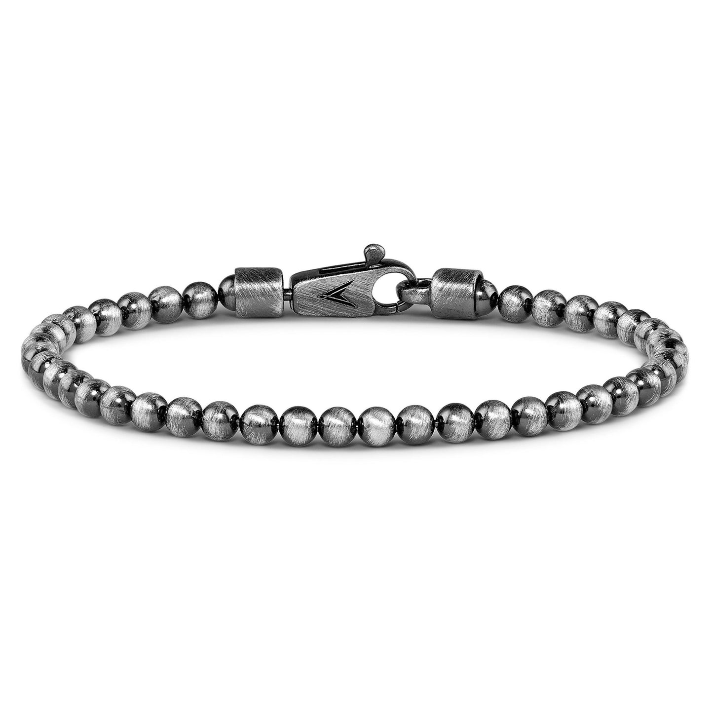 Bead Bracelet - Oxidized Silver