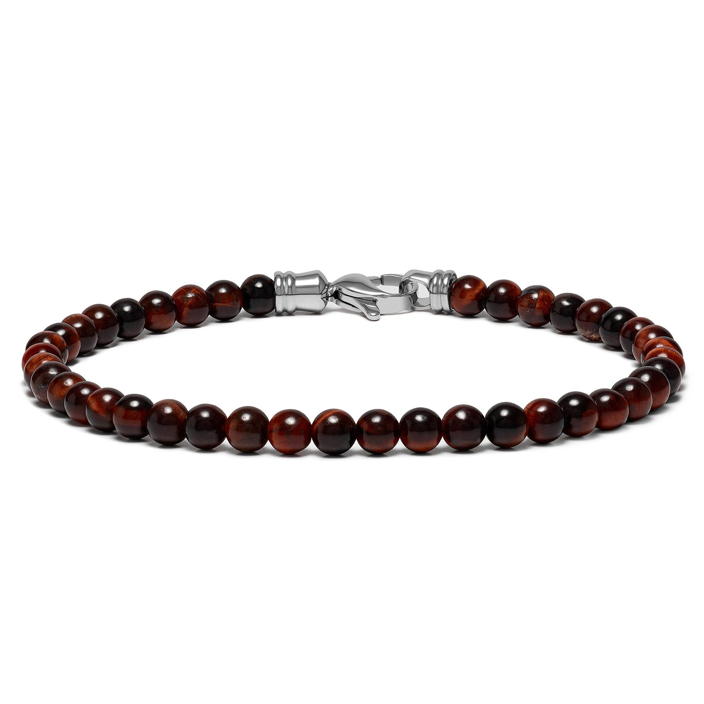 Spiritual Bead Bracelet, 4MM - Red Tiger’s Eye