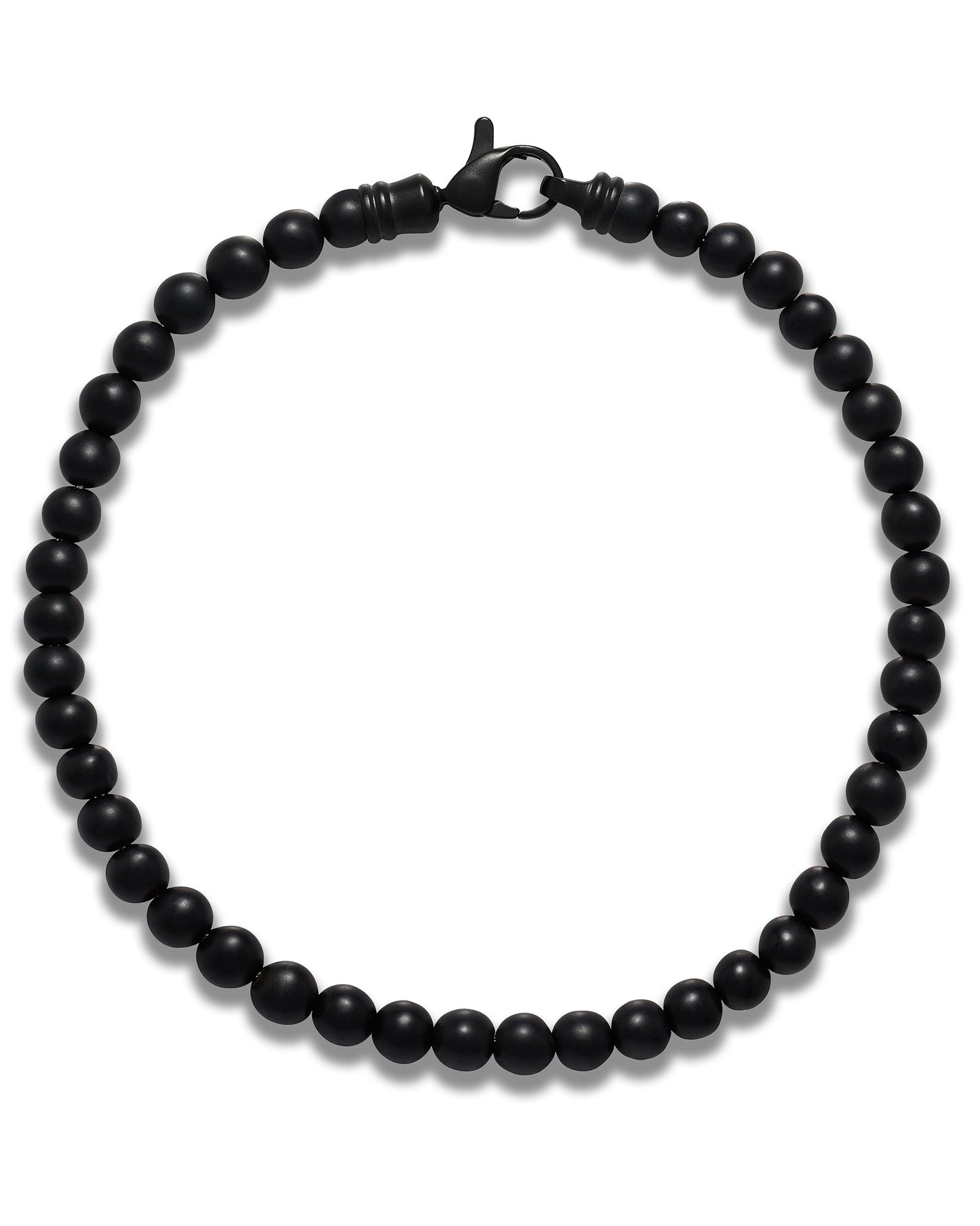 Spiritual Bead Bracelet, 4MM - Black Onyx