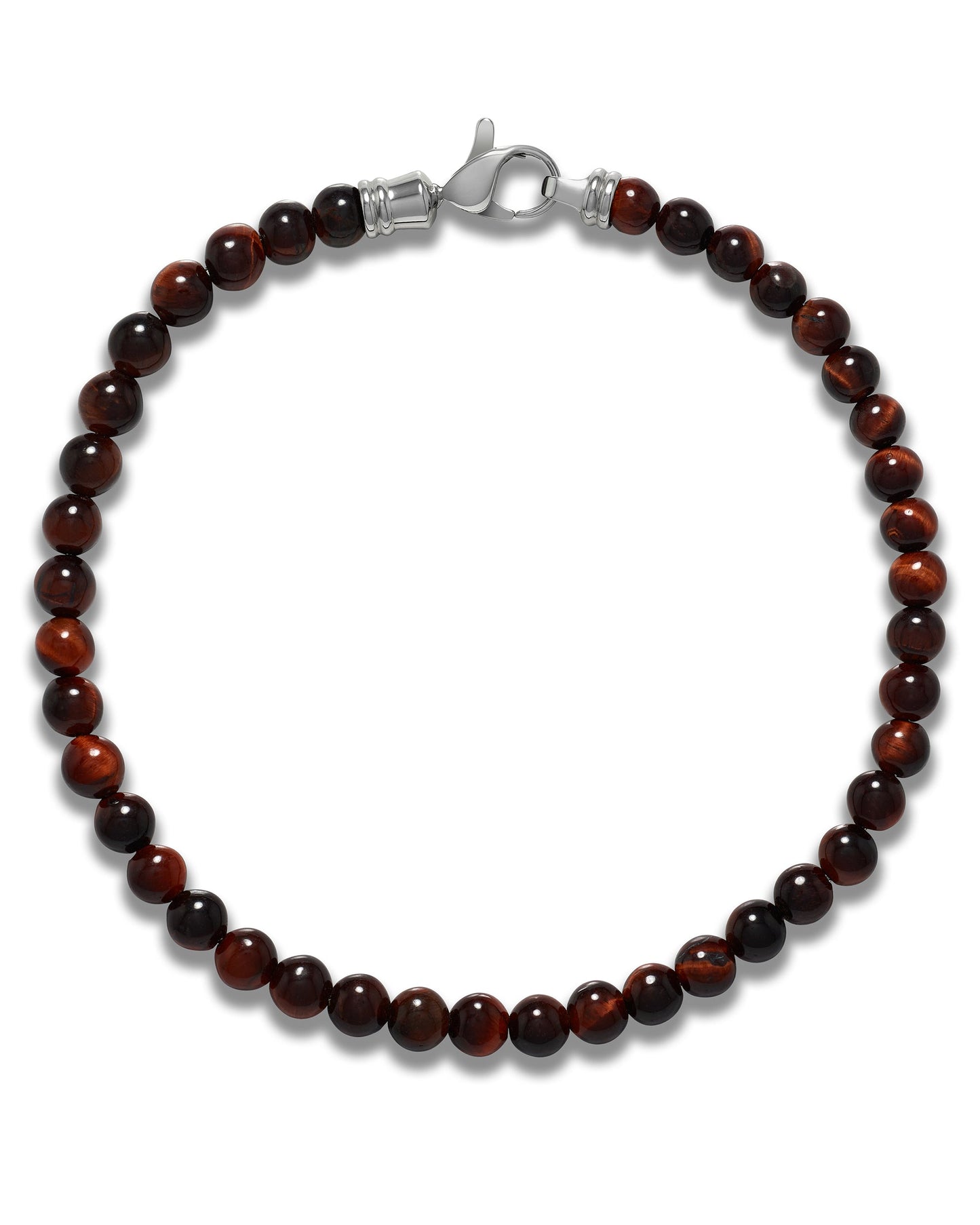 Spiritual Bead Bracelet, 4MM - Red Tiger’s Eye