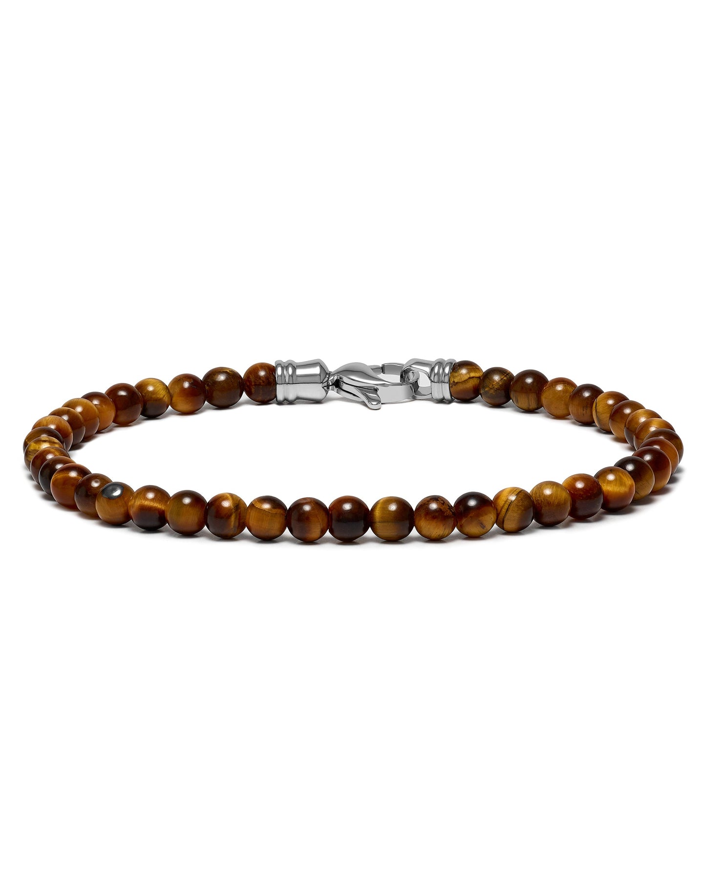 Spiritual Bead Bracelet, 4MM - Tiger’s Eye