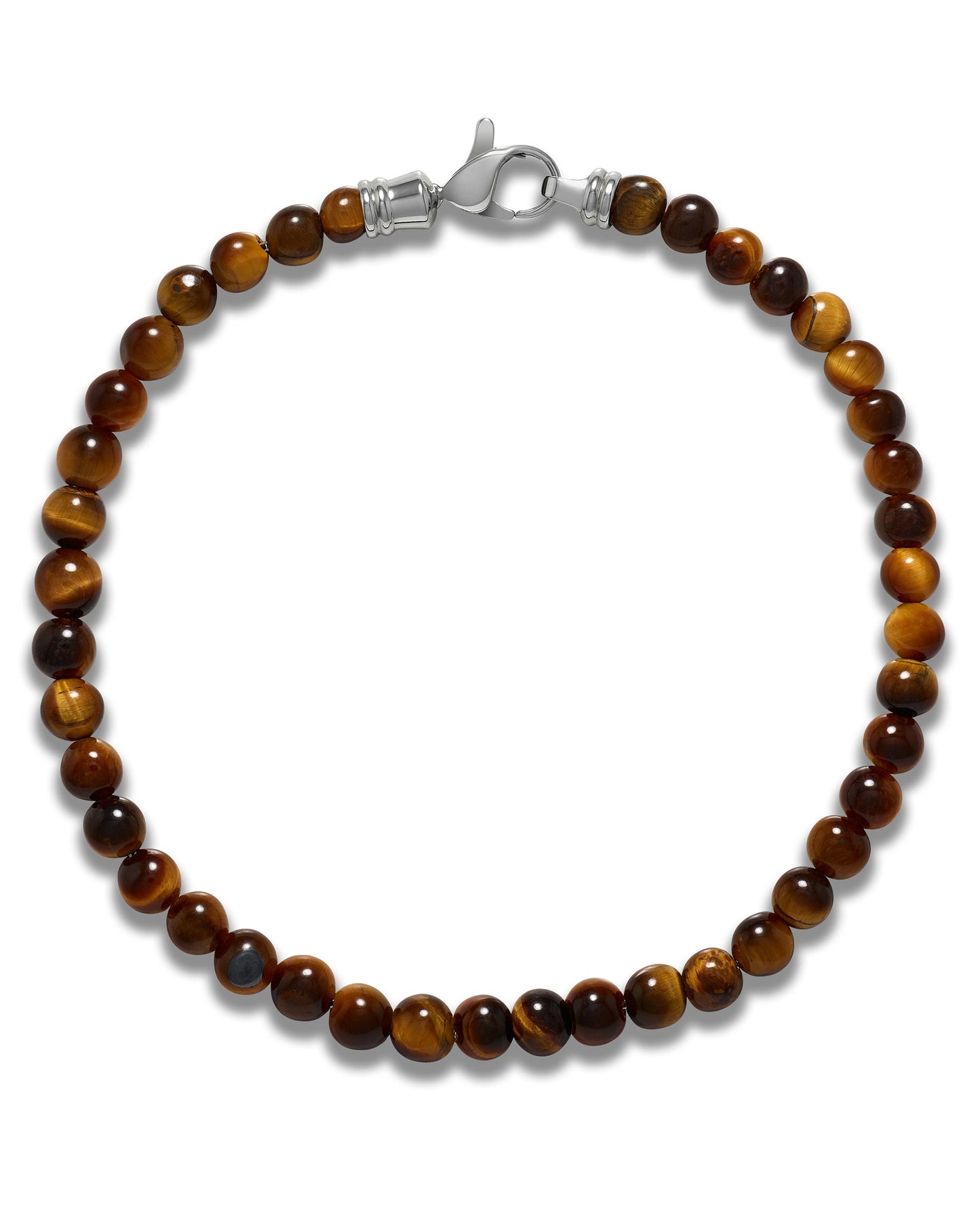 Spiritual Bead Bracelet, 4MM - Tiger’s Eye