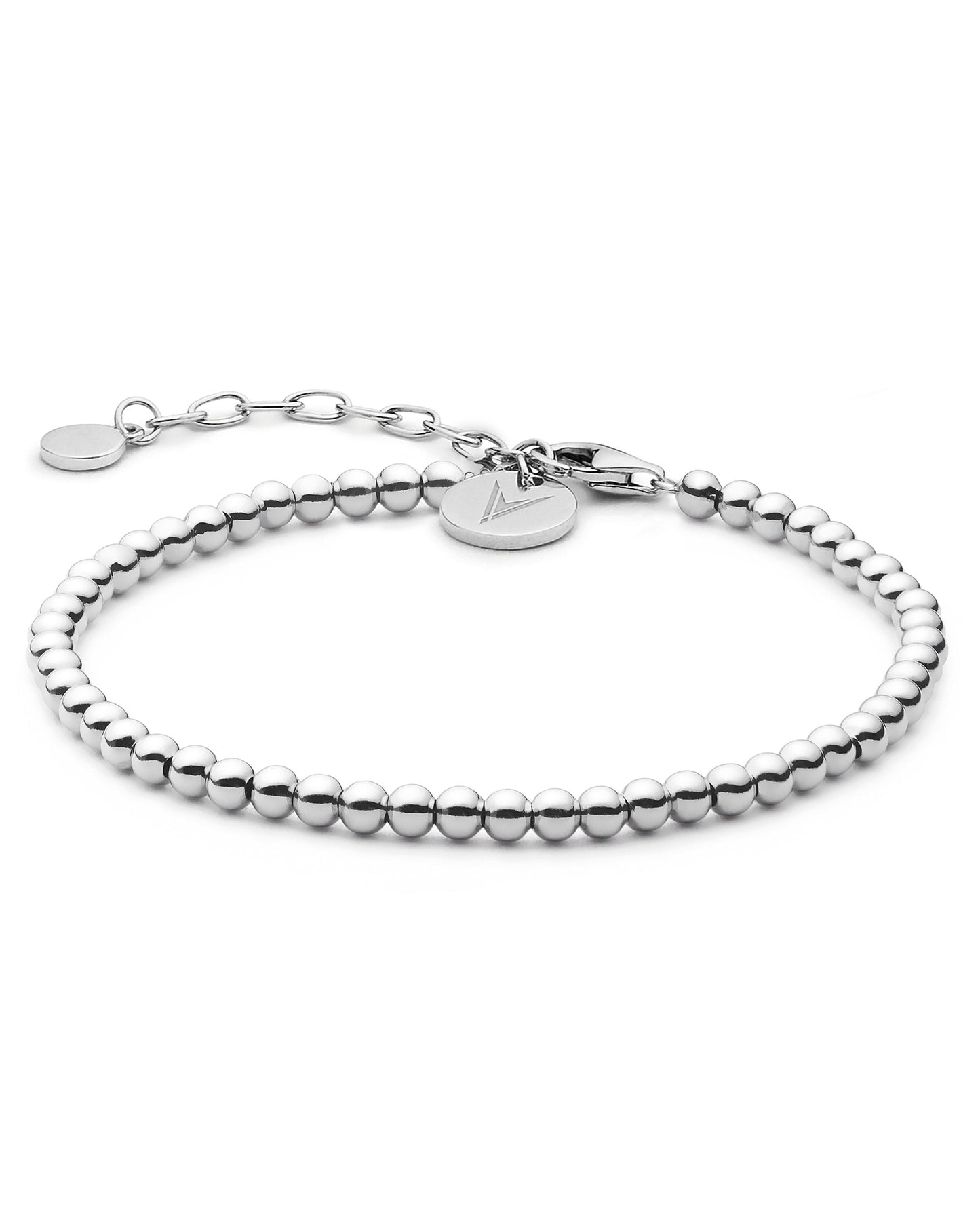 The Beaded Bracelet - Sterling Silver