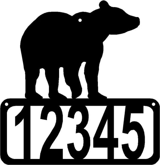 Bear #1 House Address Sign