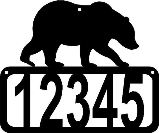 Bear #2 House Address Sign