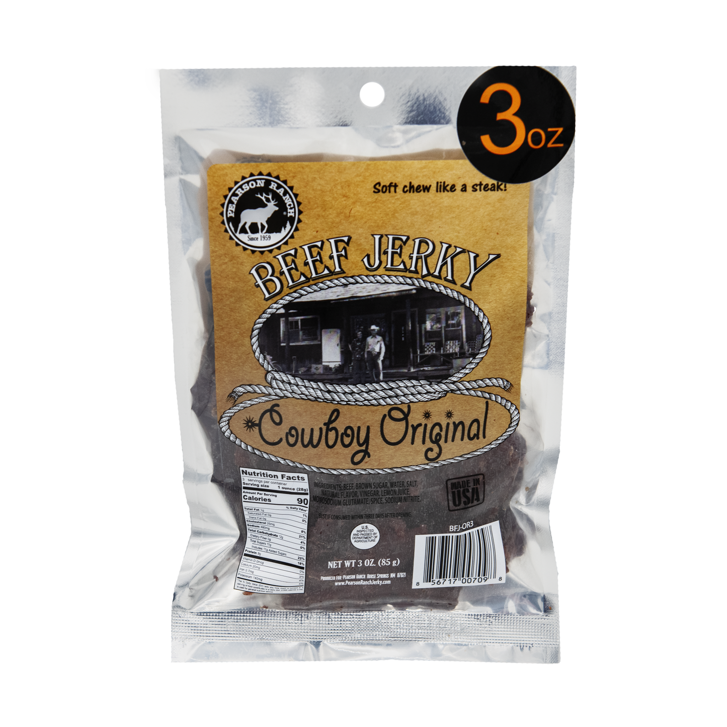 Cowboy Original Beef Jerky - 3 oz