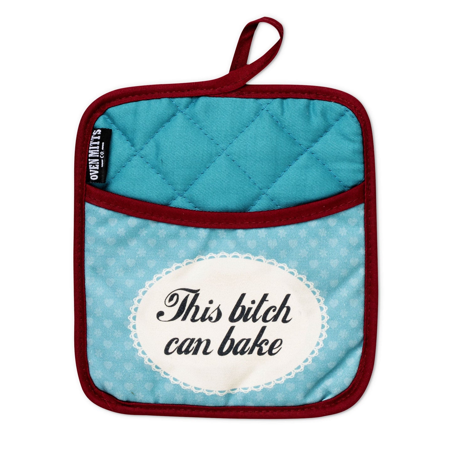 This Babe Can Bake Oven Mitts And Potholder Set