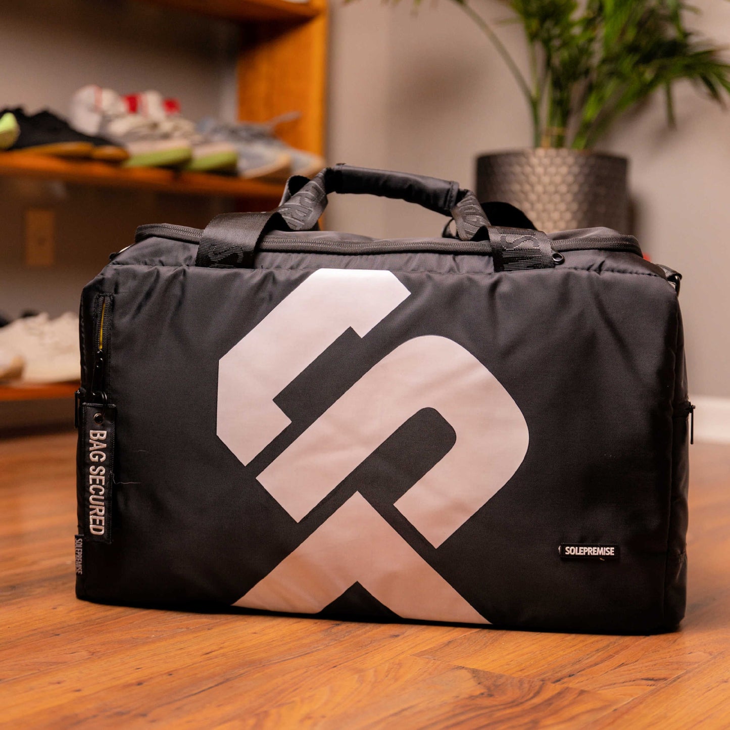 Black Sneaker Duffle Bag