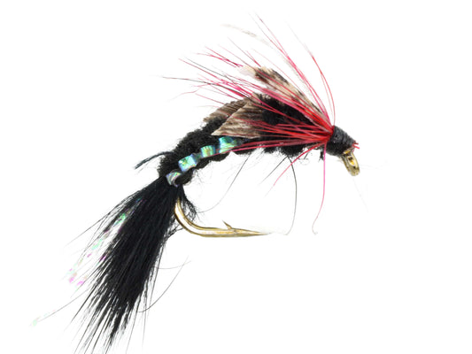 Woven Caddis, Size 10 | Black| Qty. 6 | Wild Water Fly Fishing