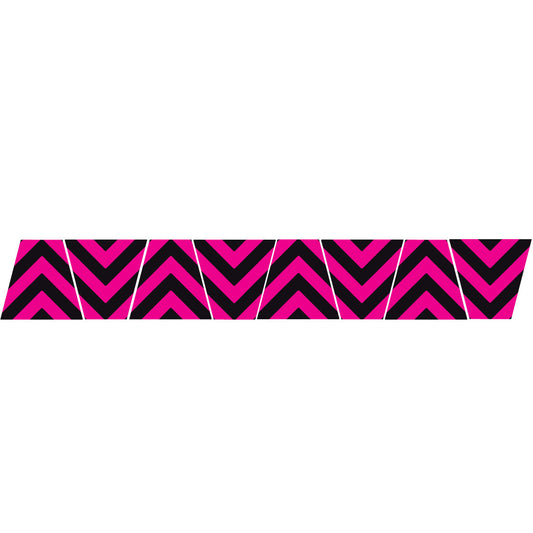 BLACK/PINK CHEVRON STRIPE REFLECTIVE HELMET (TET) TETRAHEDRON 8 PACK