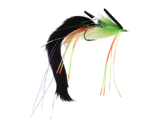 Black and Chartreuse Saltwater EP Foam Diver, size 2/0 | Qty. 2 | Wild Water Fly Fishing