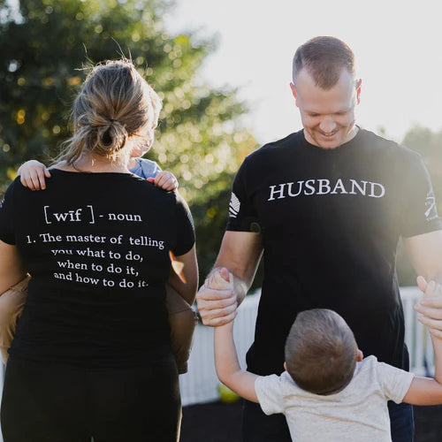 Husband Defined T-Shirt - Black