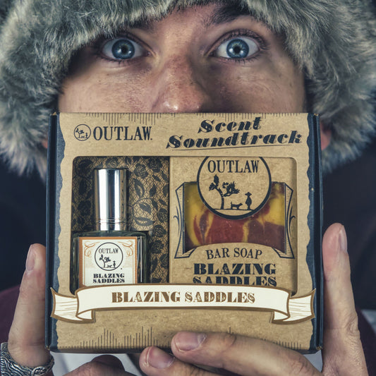 Outlaw Cologne & Handmade Soap Gift Set - The Scent Soundtrack