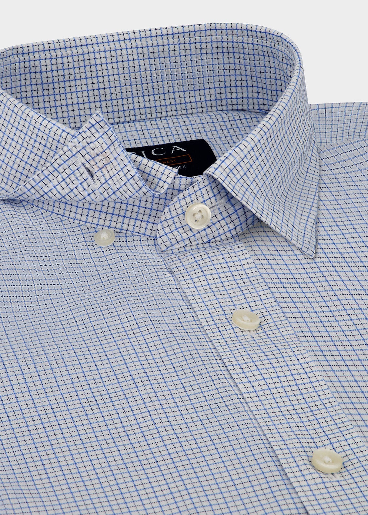 EVERYDAY  Blue Micro Check Shirt