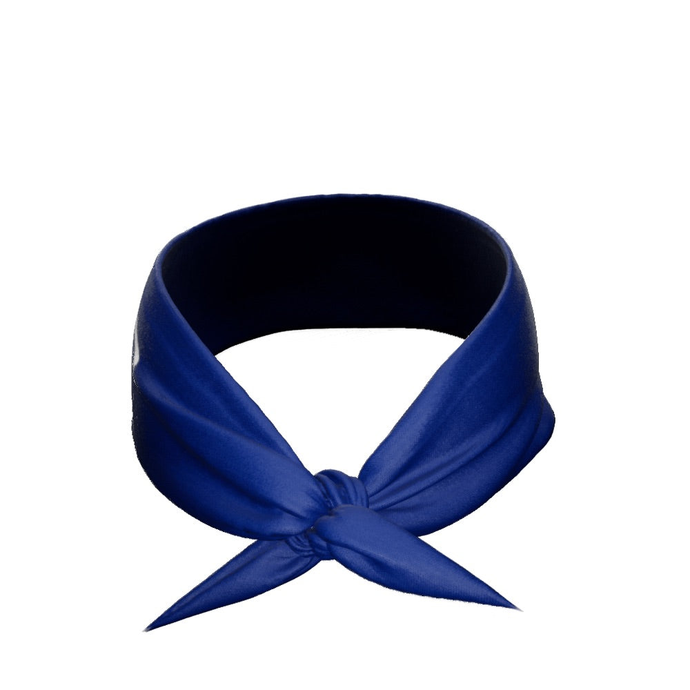 Blue Tie Headband