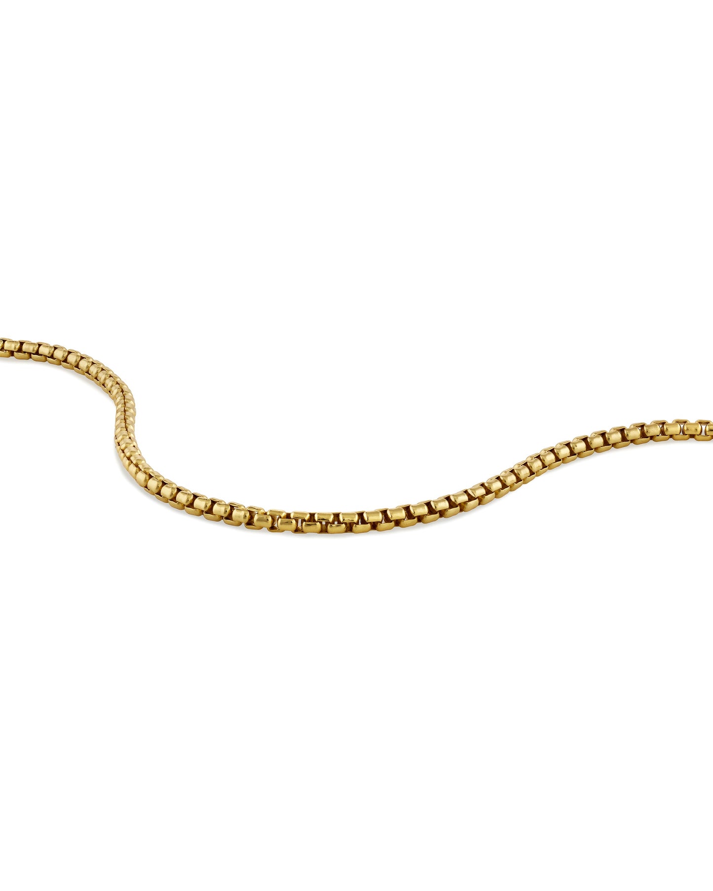 Box Chain Bracelet, 3MM - Gold