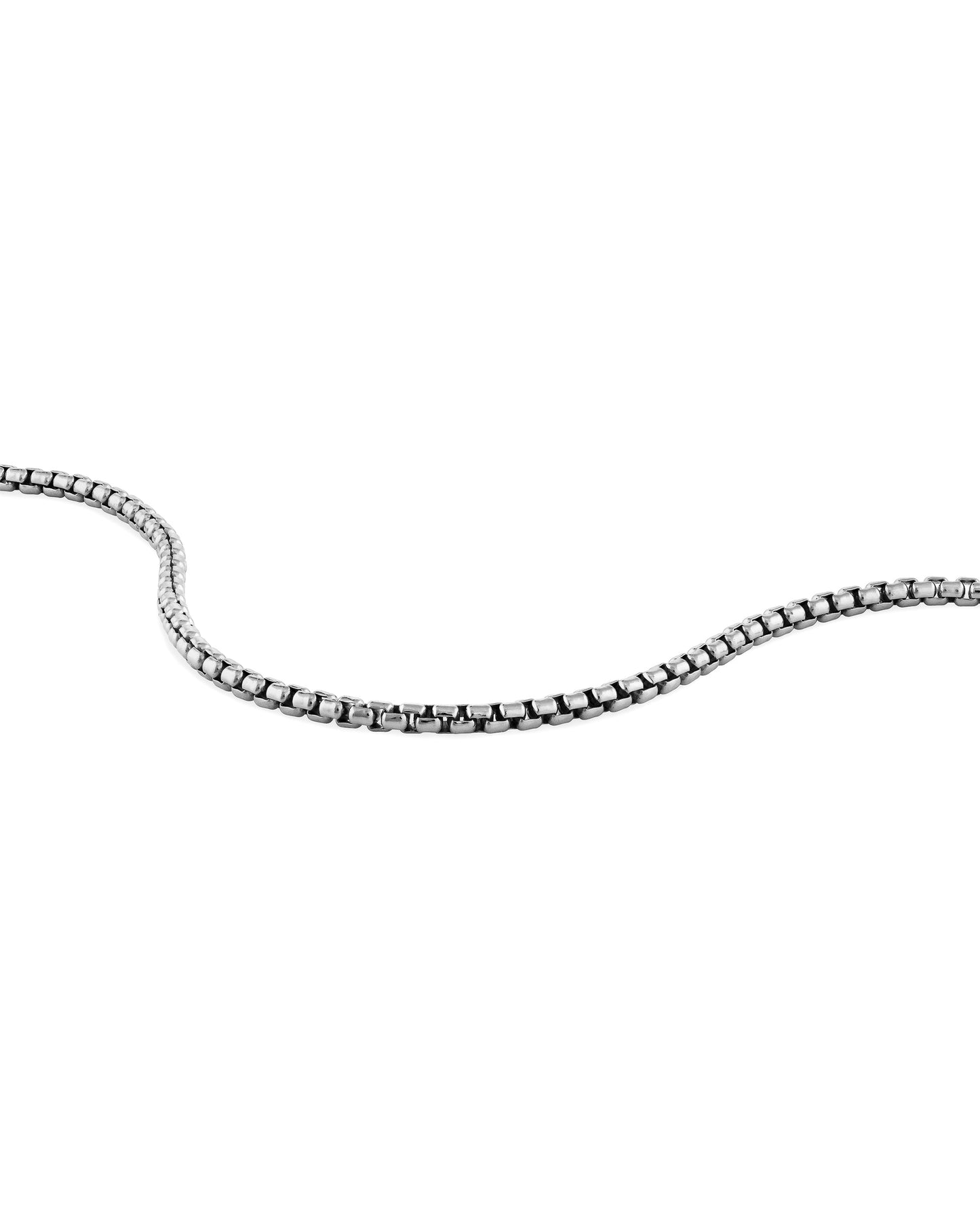 Box Chain Bracelet, 3MM - Sterling Silver