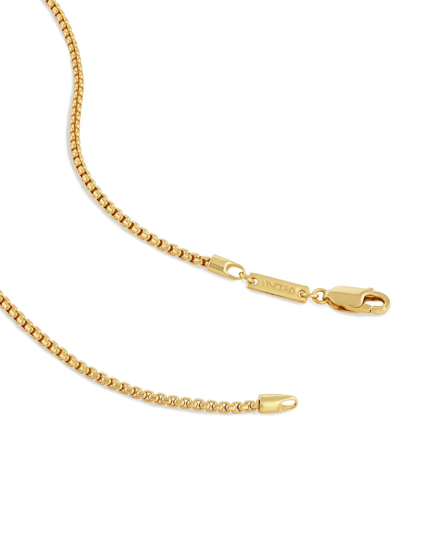 Box Chain Necklace, 2MM - Gold