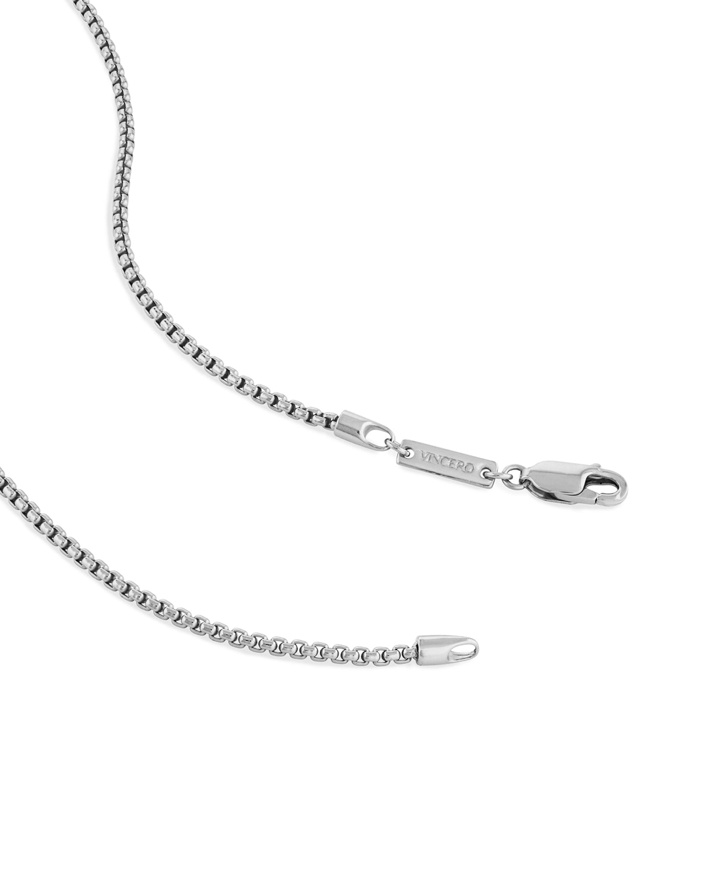 Box Chain Necklace, 2MM - Sterling Silver