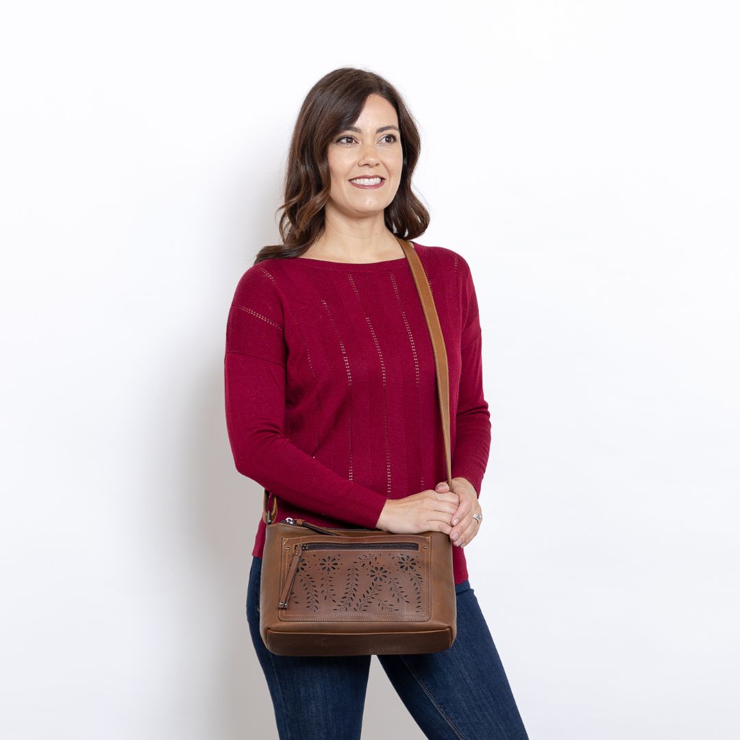 Concealed Carry Brynlee Leather Crossbody by Lady Conceal