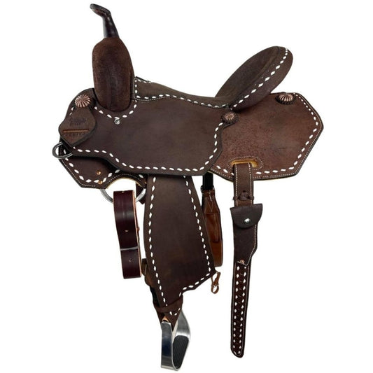 Buckstitched Barrel Saddle