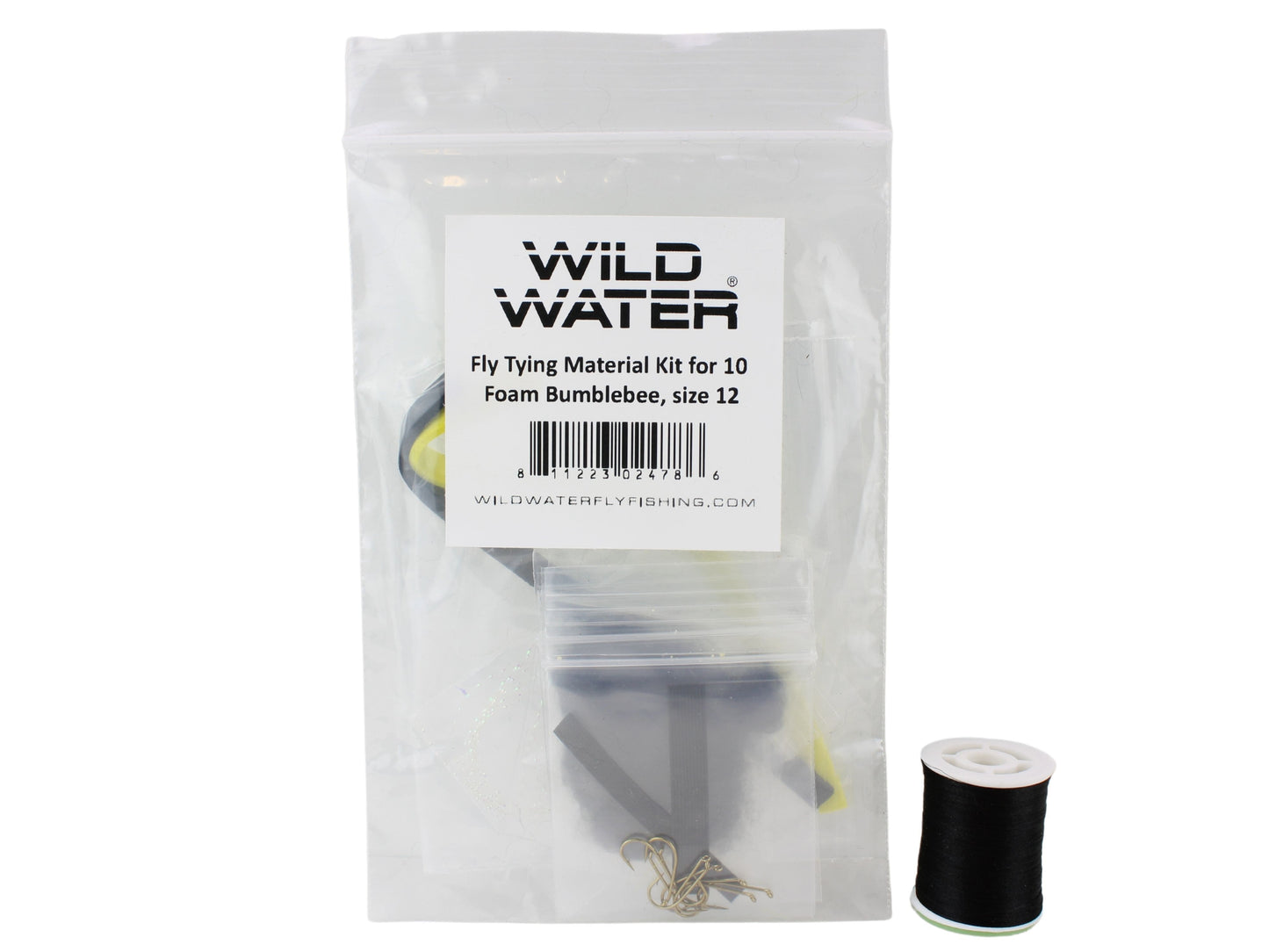 Foam Bumblebee Fly Tying Material Kit, size 12 | Wild Water Fly Fishing