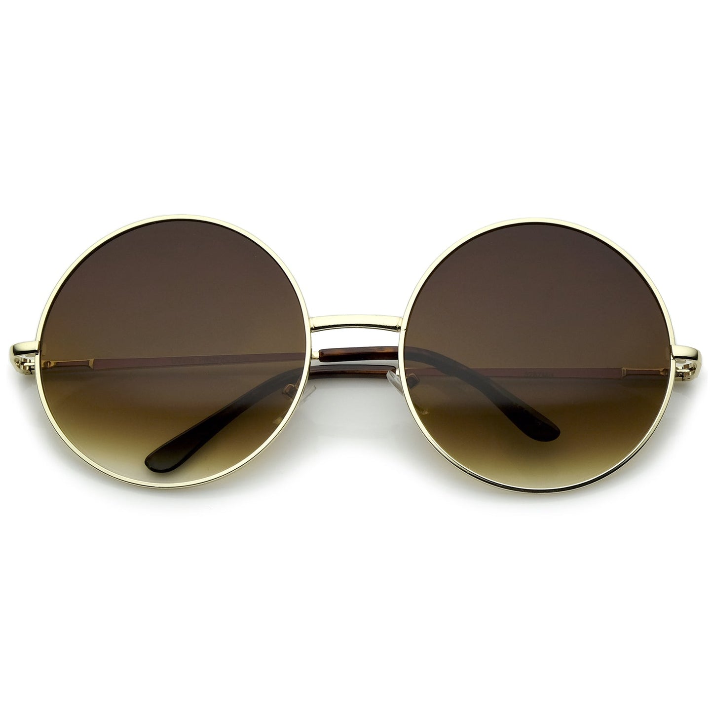 Oversize Vintage Inspired Metal Round Circle Sunglasses 8370