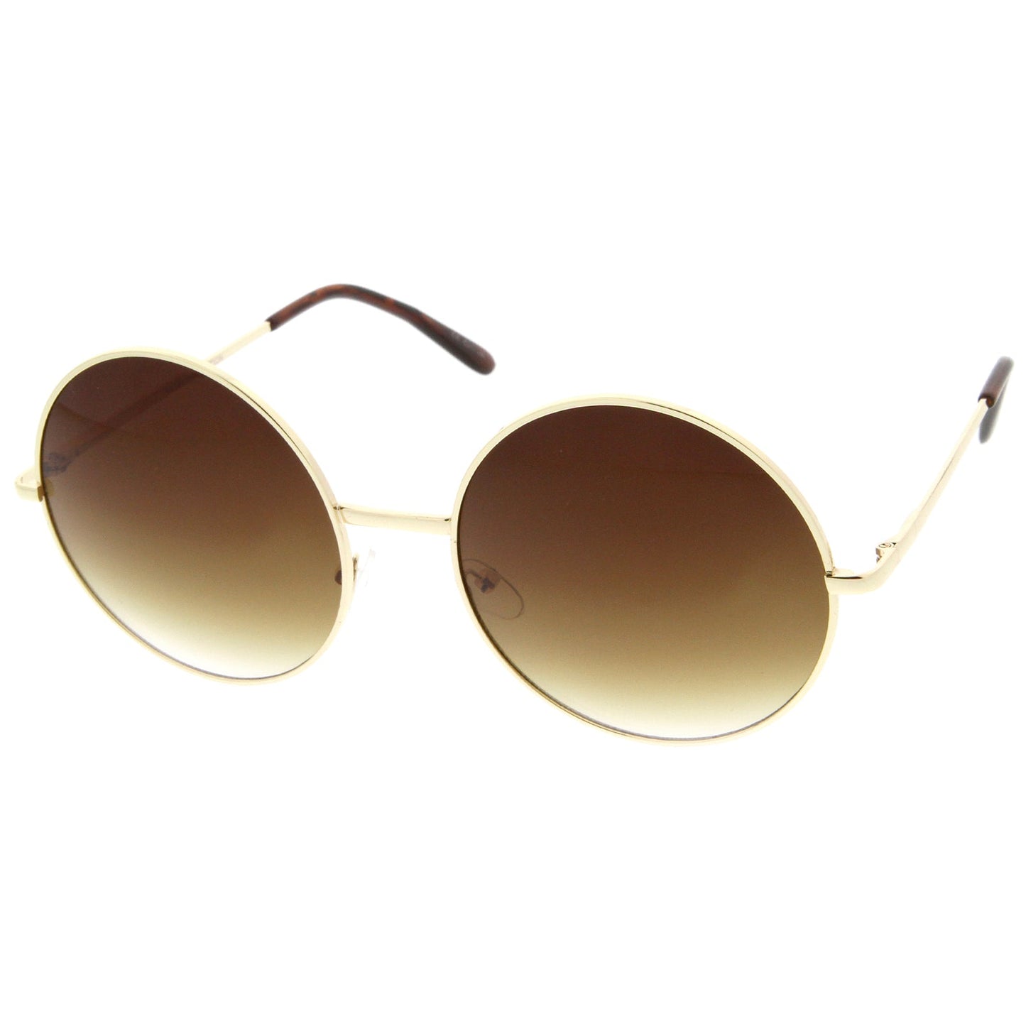 Oversize Vintage Inspired Metal Round Circle Sunglasses 8370