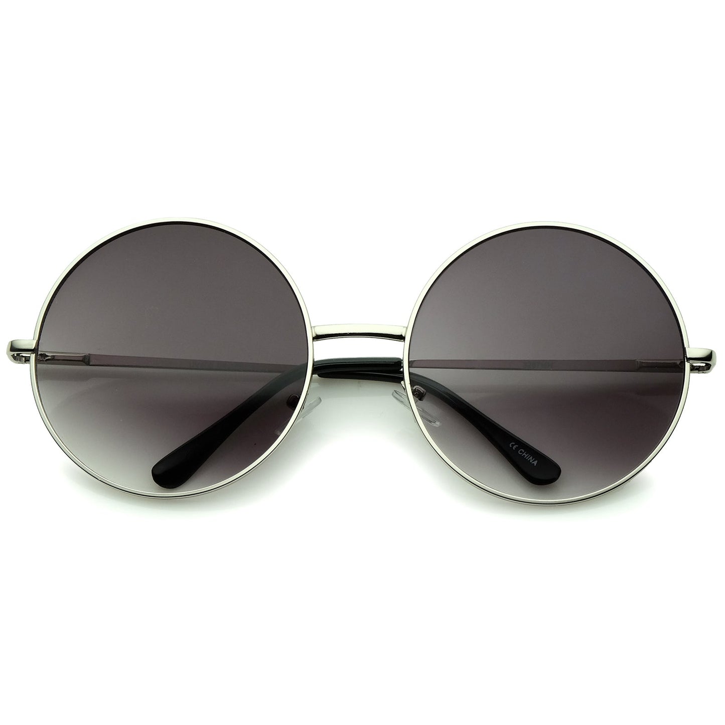 Oversize Vintage Inspired Metal Round Circle Sunglasses 8370