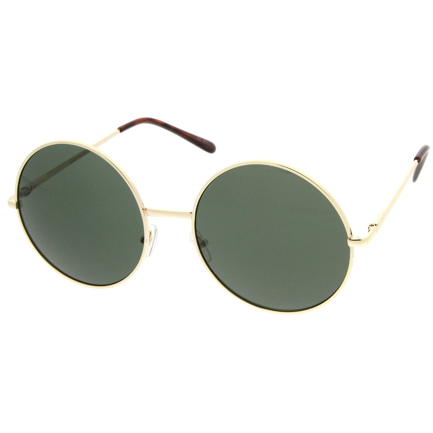 Oversize Vintage Inspired Metal Round Circle Sunglasses 8370